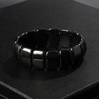 Hematite Therapy Stretch Bracelet — Mixed Metal