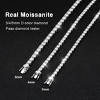 gold bracelet men Moissanite Tennis Bracelet Original S925 Sterling Sier Plated White Gold With GRA Bracelets For Women Man