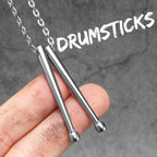 Guitar Tape Pendant Necklace Stainless Steel