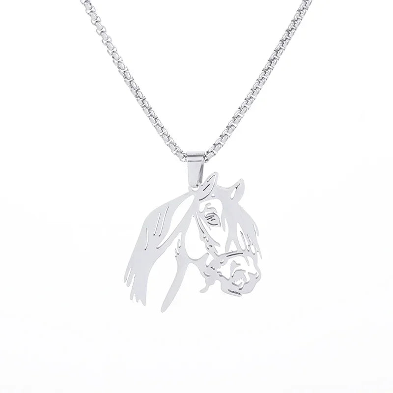 Domineering Tiger Head Pendant Men\\\'s Fashion Animal Tiger Necklace Punk Hip-Hop Trend Casual Jewelry Boyfriend Gift