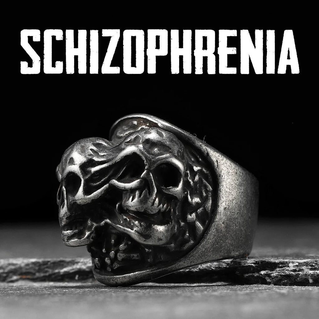 Gothic Skull Ring Black — Stainless Steel