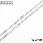 Punk Curb Cuban Link Chain Men Women Stainless Steel Long Necklace Fashion Tide Hip Hop Sweater Accessories Party Jewelry Gifts