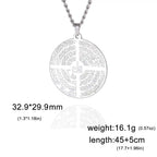 VASSAGO Muslim Allah Necklace Islamic Allah Pendant Necklace Ayatul Kursi Islam Quran Allah Charm Eid Arabic Gift for