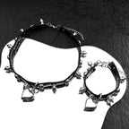 Gothic Heart Steel Pendant Punk Harajuku Choker