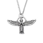 Angel Wings Steel Pendant Vintage Praying Hand