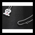 Skeleton Ghost Pendant Necklace — Stainless