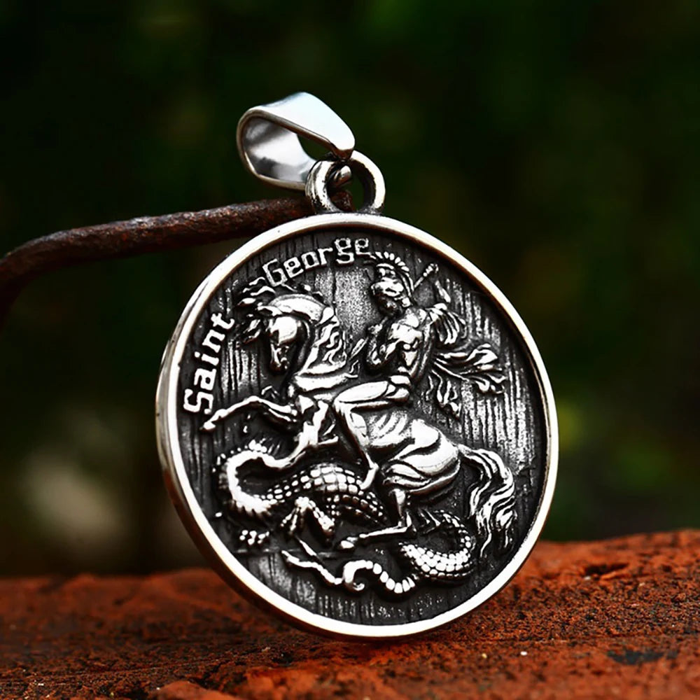 Rose Stainless Steel Pendant Necklace