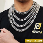 Stainless Steel Cuban Chain Necklace Miami 8/10/12MM