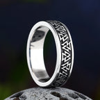Viking Odin Valknut Triangle Ring — Stainless Steel