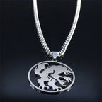 Vintage Werewolf Pendant Necklace — Stainless Steel