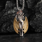 Seraph Warrior Pendant Necklace — Zinc Alloy