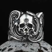 Wholesale Price Retro 316L Stainless Steel Rings Punk Rock Exaggerated Steampunk Skull Ring Gothic Fashion Jewelry