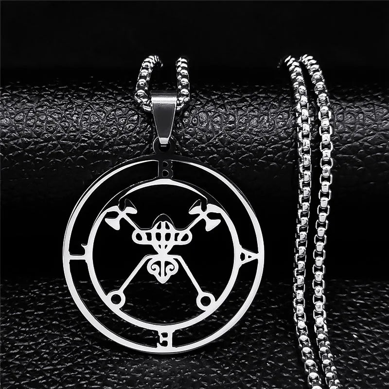 Sigil de Lucifer Baphomet Necklace — SS