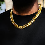 Miami Cuban Link Choker 18mm — Gold