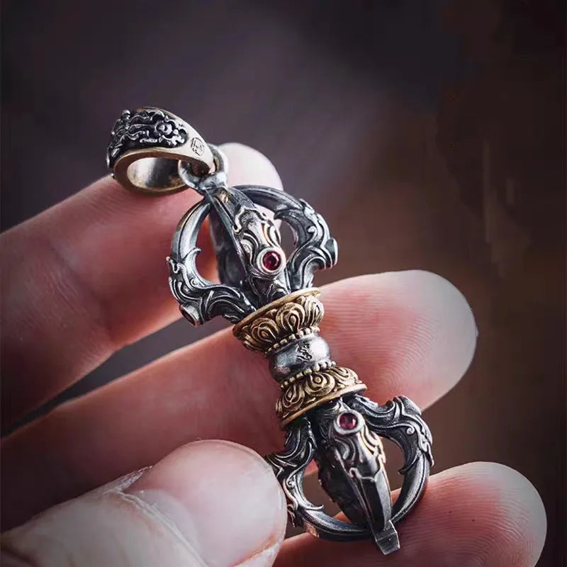 Vajra Pendant Necklace — Stainless Steel