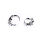 Stainless Steel Gothic Totem Hoop Earring