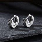 Celtic Knot Viking Hoop Earrings — Stainless Steel