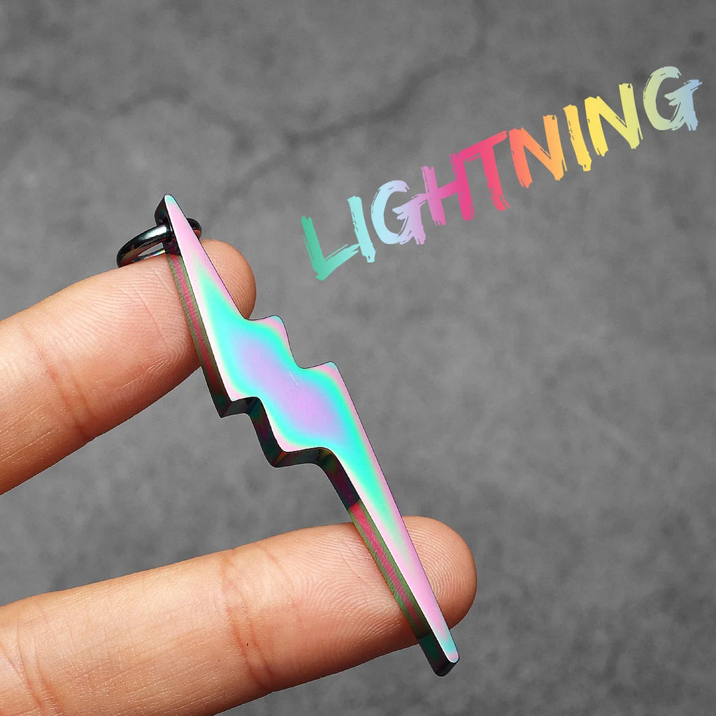 Lightning Minimal Pendant — Stainless Steel