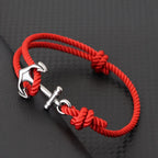 Nautical Anchor Grade A String Bracelet Men Women Braided Sliding Adjustable Braslet Adventure Surfing Hombre Jewelry