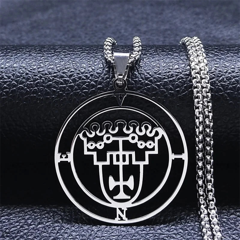 Demon Silver Pendant Vine Seal Satan Women/men