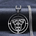 Demon Silver Pendant Vine Seal Satan Women/men