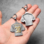 Football Jersey Pendant Necklace — Stainless Steel