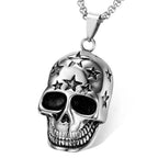 Ghost Head Skeleton Pendant Necklace — Stainless