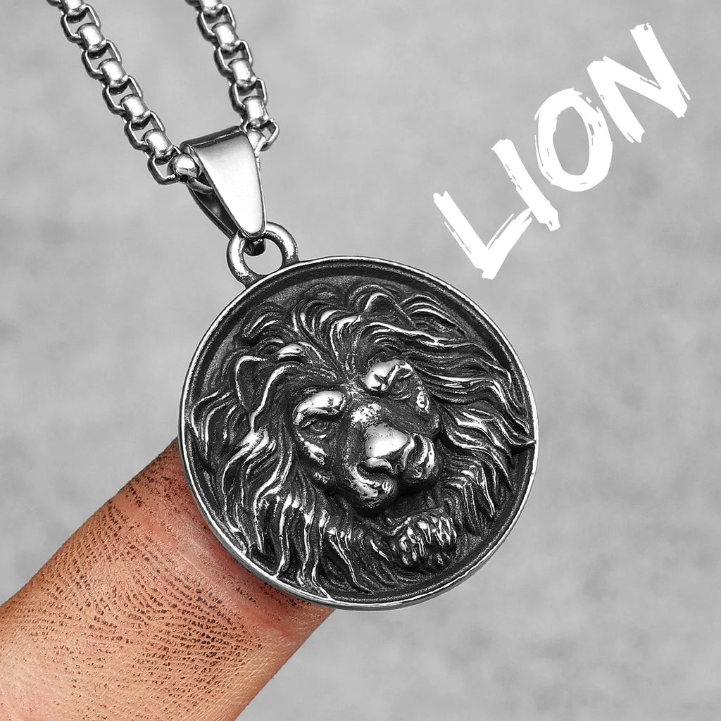 The Lion King Pendant Necklace — Stainless Steel