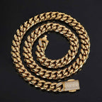 Stainless Steel Cuban Chain Necklace Miami 12MM