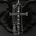 Vintage Punk Skull Necklace for Men Women 316L Stainless Steel Necklaces Men's chain Fashion Male Kiss Jewelry OSDZ201