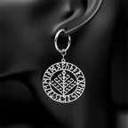 Viking Silver Pendant Wyrd's Web Symbol Drop Hollow