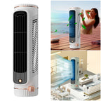 Rechargeable Wall Mount Air Cooler Silent Vertical Tower Fan Air Conditioning Fan for Home Bedroom Office Living Room