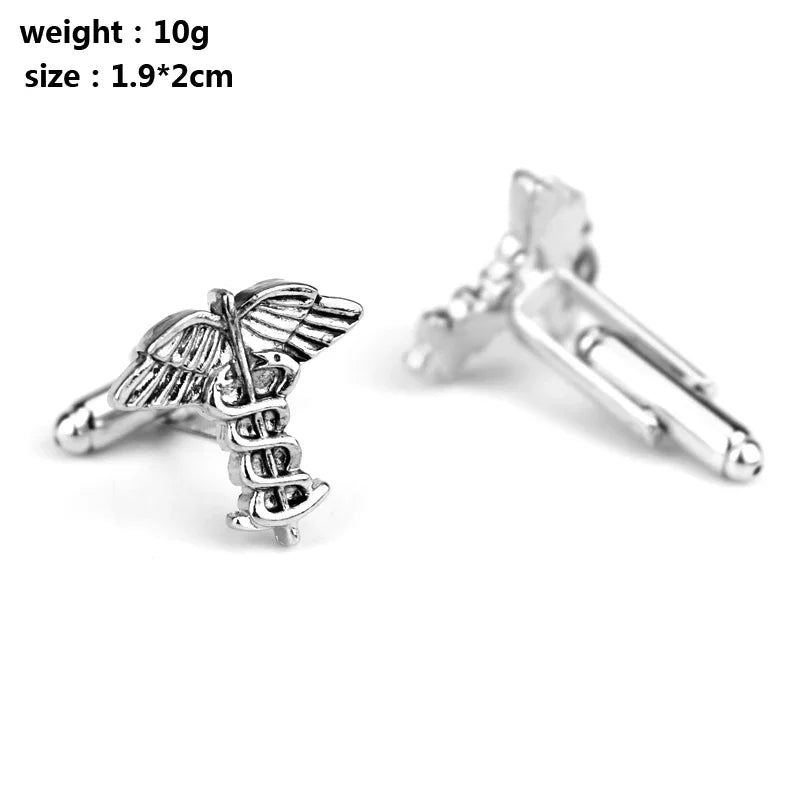 Percy Jackson Necklace Angle Wings Snake Ouroboros Magic Wand Caduceus Asclepius Pendant New Emergency Medical Jewelry
