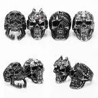 Multi Skull Ring Black — Stainless Steel