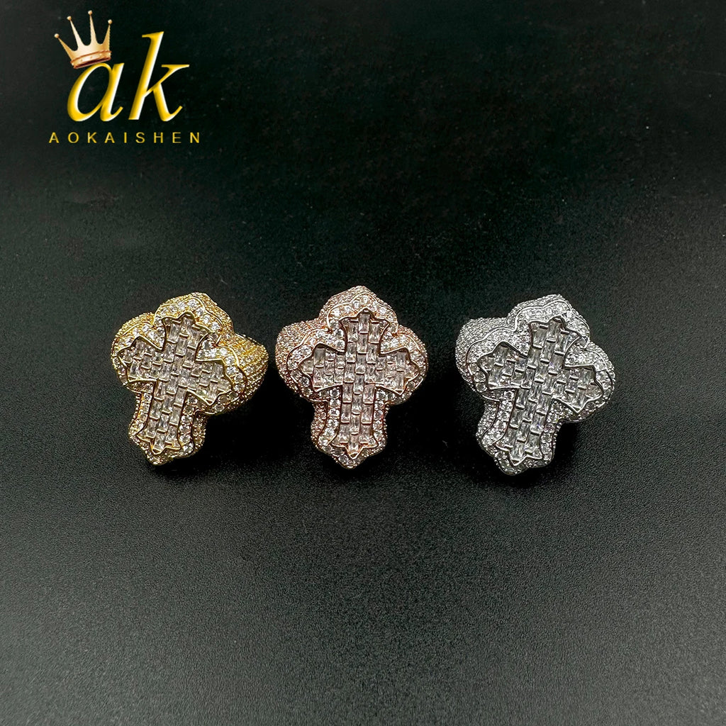 Cross Stainless Steel Ring