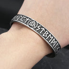 Valknut Cuff Bracelet — Stainless Steel
