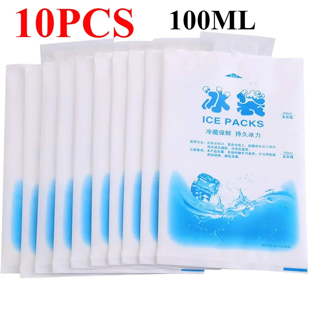 100ml/400ml Reusable Cold Compress Gel Ice Packs Packs For Injuries,Pain Relief,Safe Eco-Friendly Hot And Cold Gel