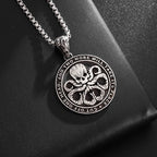 Cthulhu Octopus Skull Pendant Necklace