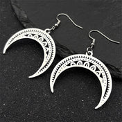 Moon Gold Pendant Witchcraft Divination Hoop Crescent