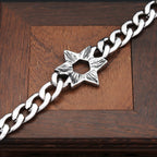 Star of David Chain Bracelet — Stainless