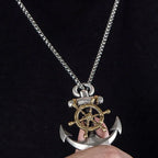 Nordic Ship Rudder Anchor Pendant — Stainless Steel