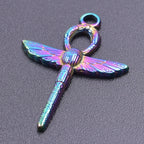 Sword Dagger Wing Pendants DIY Necklace Making — Stainless Steel