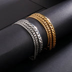 4/5/7mm Snake Chain Shiny Polished Link Couple Bracelet Simple Stainless Steel Trend Jewelry Gifts Multiple Sizes