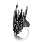New Gothic 316L Stainless Steel Skull Ring Punk Hip Hop Fashion Skeleton Rings For Men Women Unique Biker Jewelry Halloween Gift