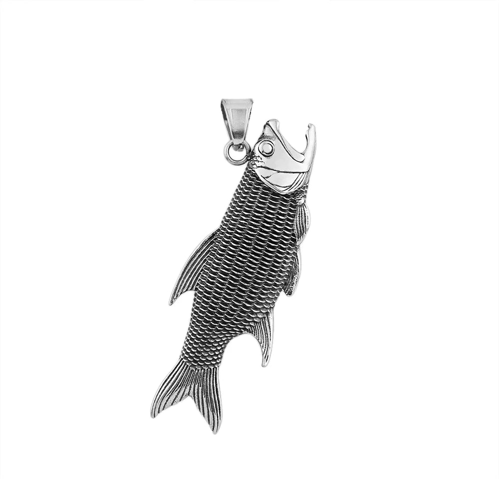 Fish Stainless Steel Pendant Necklace