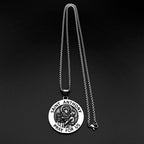 SANIT ANTHONY PRAY FOR US Chain For Women Men Stainless Steel Silver Color Patron Saint Of Lost Things Religious