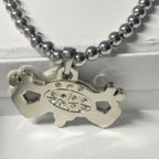 Hip-hop Style Stainless Steel Round Bead Chain, Rapper Necklace, a Niche Design Necklace Gift for Fashionable Men and Women