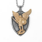 Archangel Michael Pendant — Stainless Steel