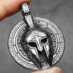 Roman Warrior Stainless Steel Pendant Necklace