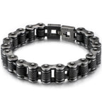 Punk Rock Bracelet for Man 11/13MM Men's Stainless Steel Motorcycle Chain Bracelets Biker Jewelry Hip Hop Charms for
